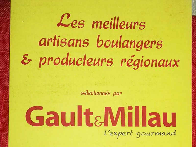Meilleur artisan boulanger sélectionné par Gault et Millau
